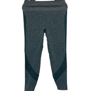 AVIA Womens High Rise Athletic Leggings Tight Knit Green-Size L